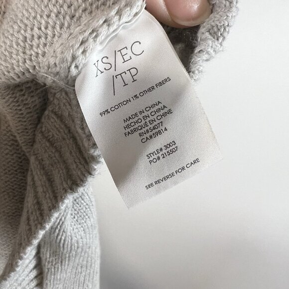 Cabi Women’s Cowl Neck Gray Poncho Sweater With Kangaroo Pouch Size XS Oversized - Picture 7 of 11